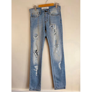 Revolve Etienne Marcel Destroyed Jeans Women's Size 24 Blue Distressed